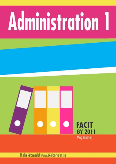 bokomslag Administration 1 - Facit