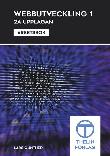 bokomslag Webbutveckling 1 - Arbetsbok