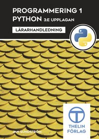 bokomslag Programmering 1 med Python - Lärarhandledning