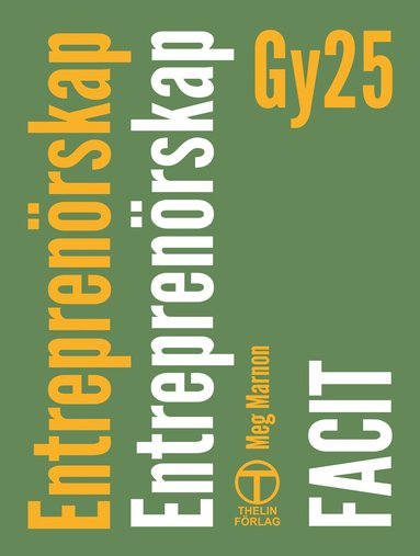 bokomslag Entreprenörskap - Facit (Gy25)