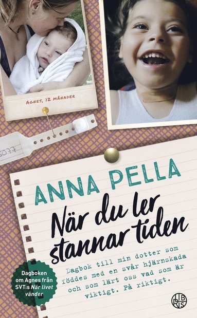 bokomslag När du ler stannar tiden : dagbok till min dotter som föddes med en svår hjärnskada och som lärt oss vad som är viktigt. På riktigt. Anna Pella.