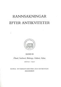 Carl Ivar Ståhle, Nils-Gustaf Stahre - Rannsakningar efter antikviteter, band III, Häftad