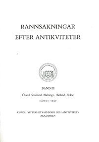 Rannsakningar efter antikviteter, band III 1