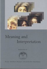 bokomslag Meaning and Interpretation