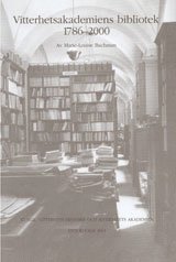 bokomslag Vitterhetsakademiens bibliotek 1786-2000
