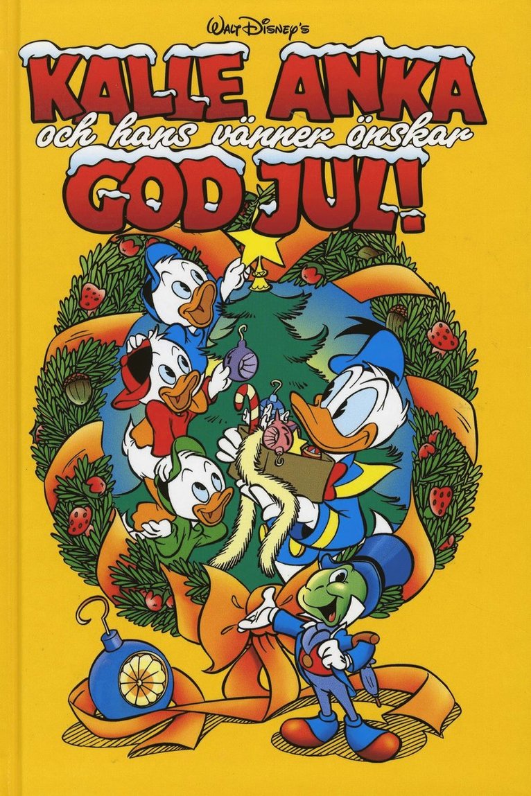 Kalle Anka och hans vänner önskar God Jul Walt Disney Kartonnage