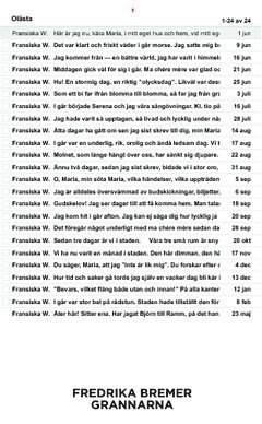 Fredrika Bremer - Grannarna, Häftad