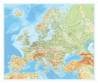 bokomslag Europa väggkarta 2010 1:5.5 Milj i tub