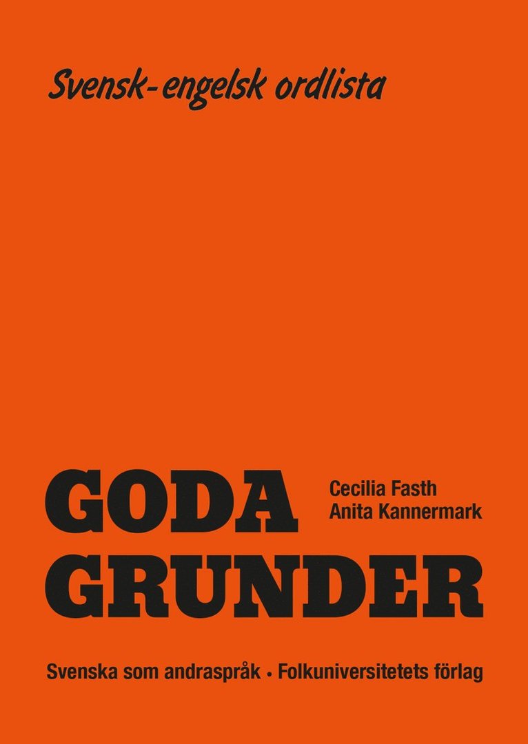 Goda Grunder svensk-engelsk ordlista 1