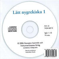 bokomslag Lätt nygrekiska 1 cd audio
