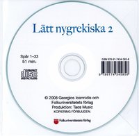 bokomslag Lätt nygrekiska 2 cd audio