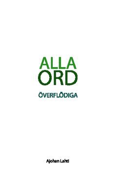 Alla ord överflödiga 1