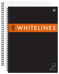 Kollegieblock A4 Whitelines Link rutad svart