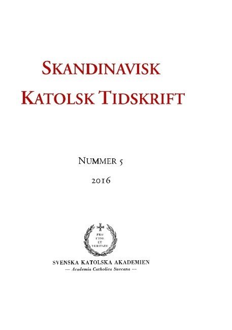 Skandinavisk Katolsk Tidskrift 5(2016) 1
