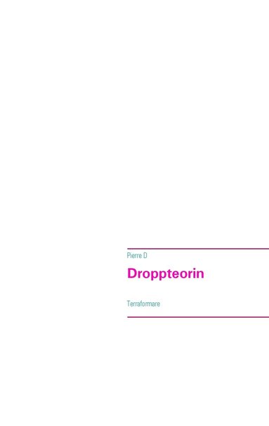 bokomslag Droppteorin: Terraformare