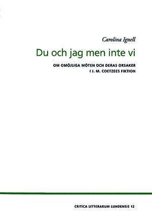 Carolina Ignell - Du och Jag men inte vi, Häftad