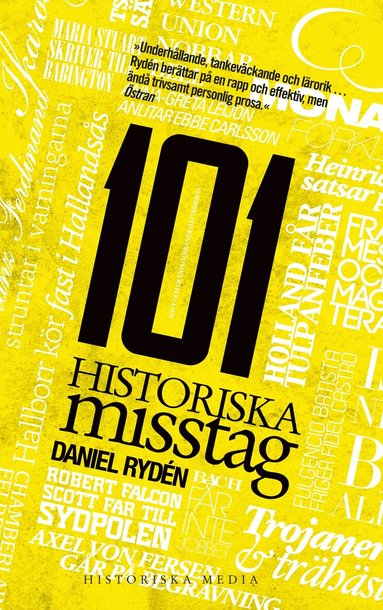 Daniel Rydén - 101 historiska misstag, Häftad