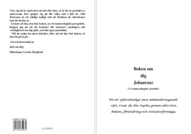 bokomslag Boken om dig Johan(na)