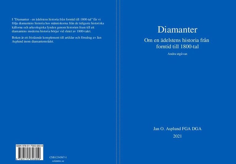 Jan O. Asplund - Diamanter : om en ädelstens historia från forntid till 1800-tal, Häftad