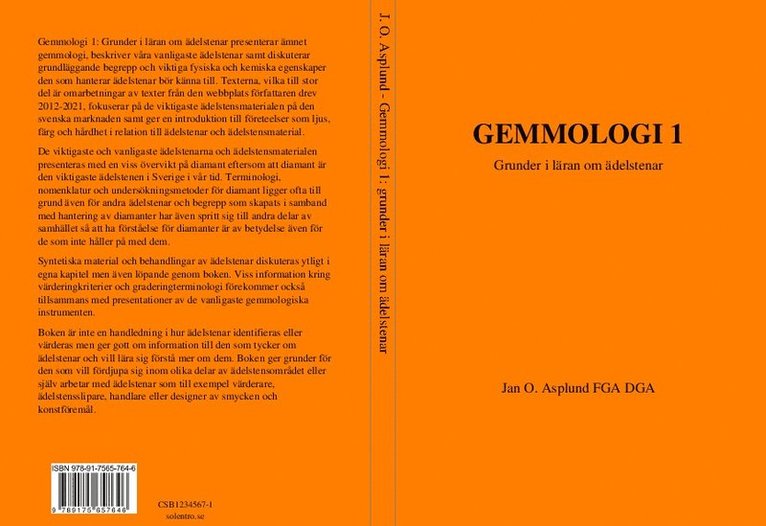 Jan O. Asplund - Gemmologi 1 : grunder i läran om ädelstenar, Häftad