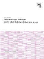 Johan Hjertqvist - Demokrati med förhinder - Varför lokalt självstyre kräver nya grepp, Häftad