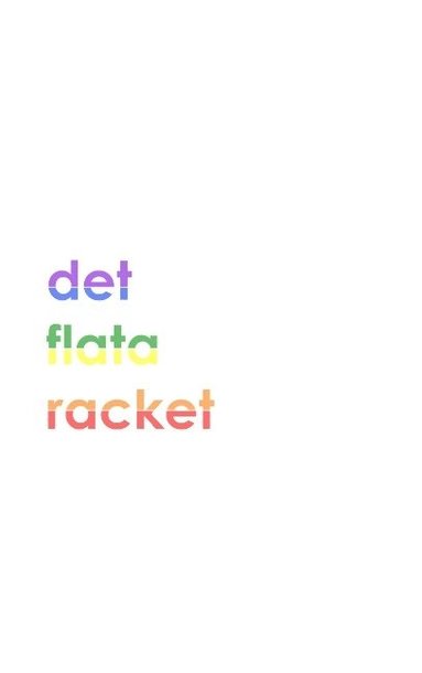 bokomslag Det flata racket 1.0