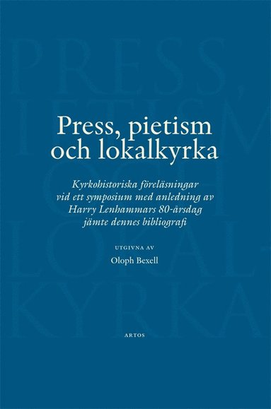 bokomslag Press, pietism och lokalkyrka