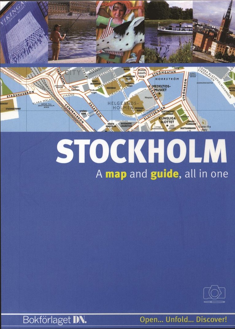 Johan Tell - Stockholm (engelsk) : A map and a guide, all in one, Inbunden