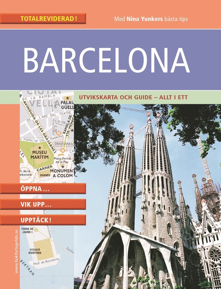 Barcelona : praktisk kartguide i fickformat, Inbunden
