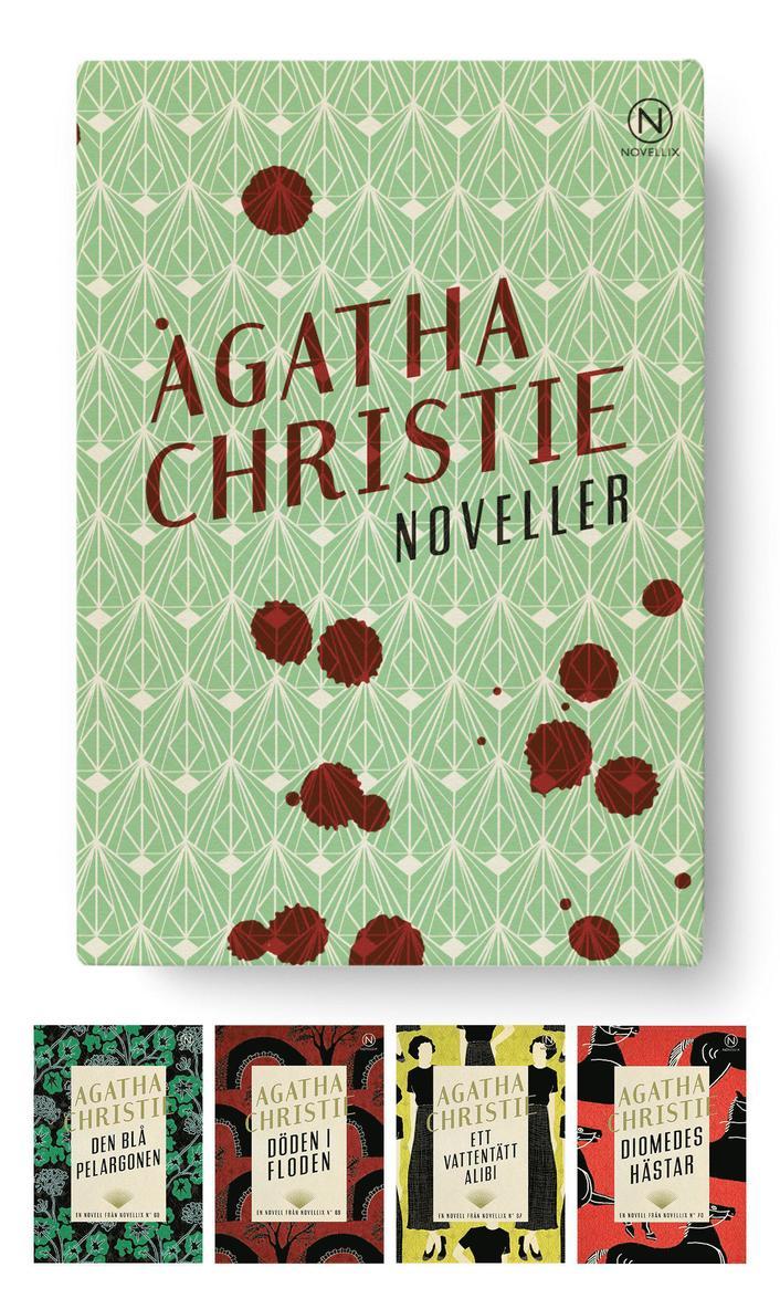 Presentask med fyra noveller av Agatha Christie