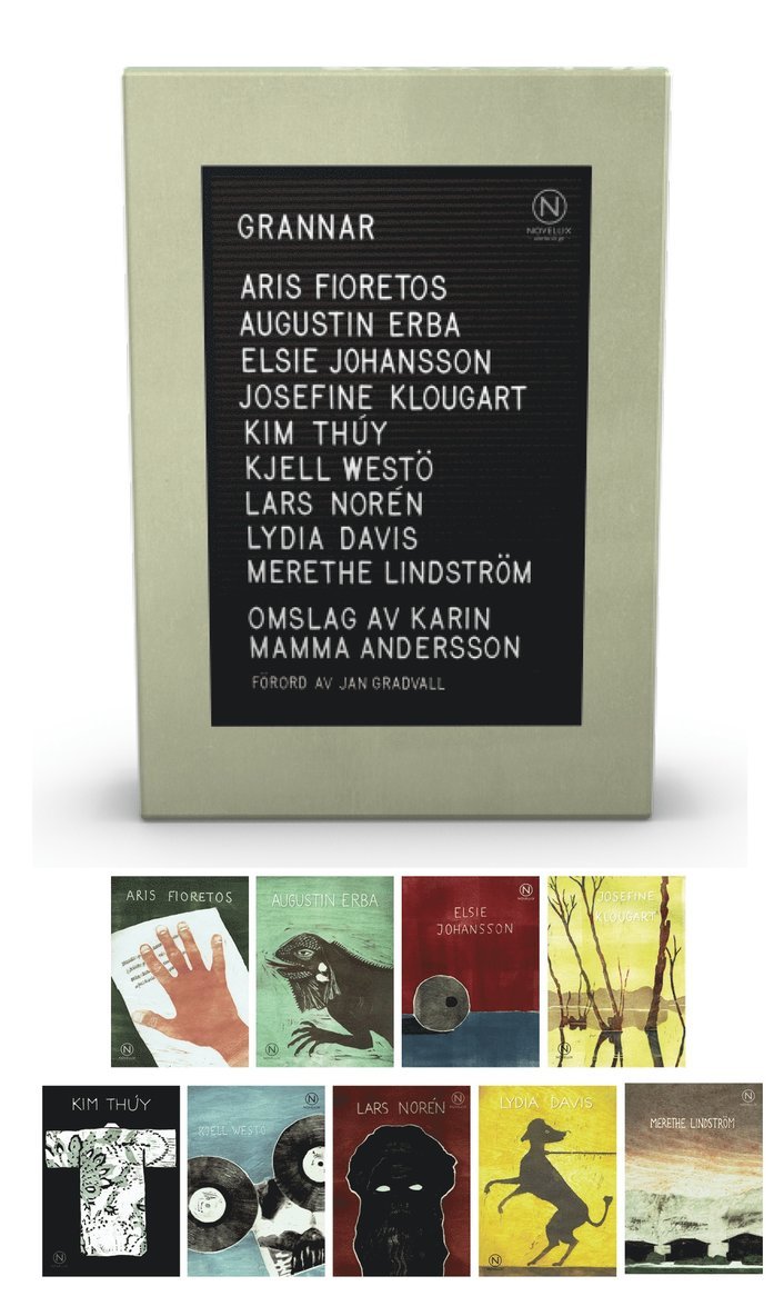 Elsie Johansson, Lars Norén, Kim Thúy, Lydia Davis, Aris Fioretos, Kjell Westö, Josefine Klougart, Merethe Lindström, Augustin Erba - Grannar Box med nio noveller, Häftad