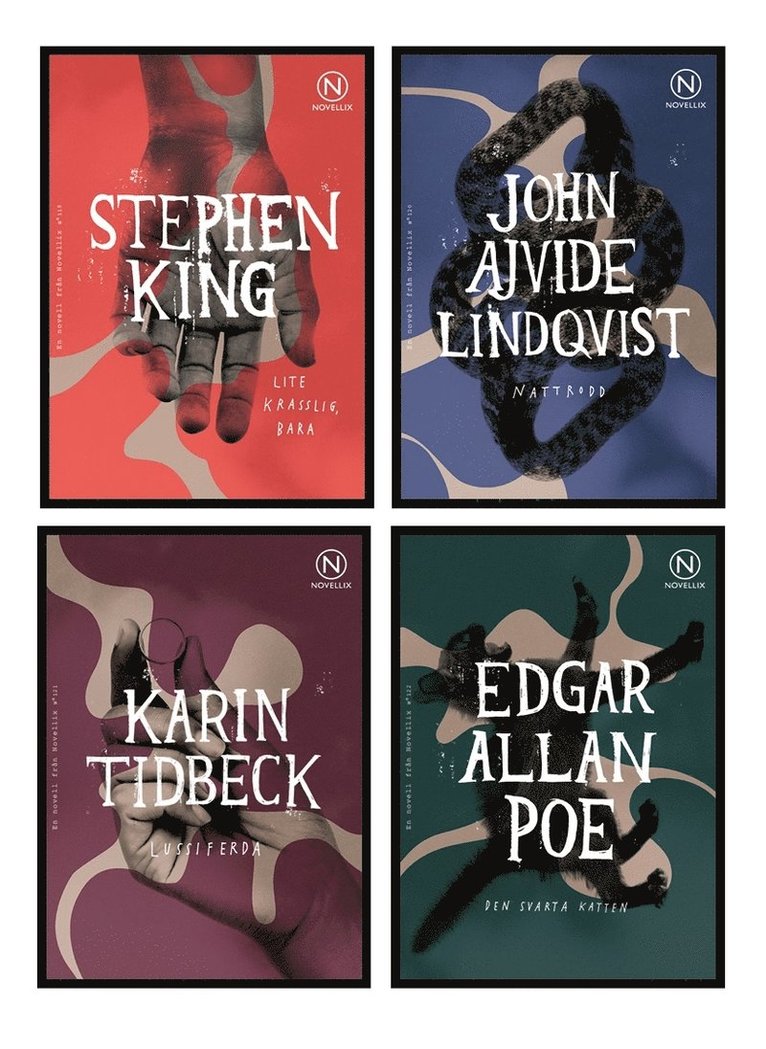 John Ajvide Lindqvist, Stephen King, Edgar Allan Poe, Karin Tidbeck - Tema skräck - paket med 24 böcker, Häftad