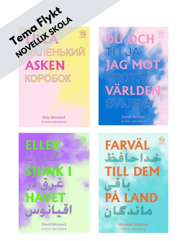 Marjaneh Bakhtiari, Zulmir Becevic, David Mohseni, Ania Monahof - Tema Flykt - paket med 24 böcker, Häftad
