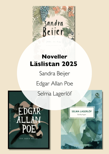 Edgar Allan Poe, Sandra Beijer, Selma Lagerlöf - Noveller Läslistan 2025: Sandra Beijer, Edgar Allan Poe och Selma Lagerlöf, Häftad