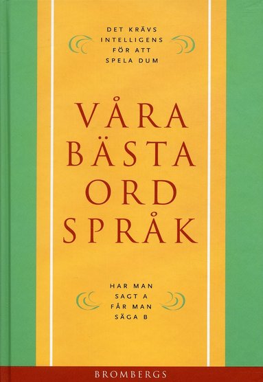 bokomslag Våra bästa ordspråk