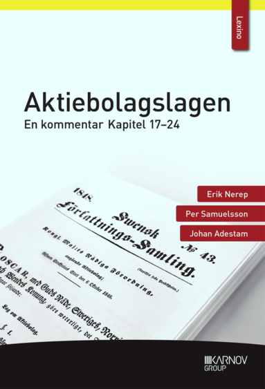 bokomslag Aktiebolagslagen : en kommentar - kapitel 17-24