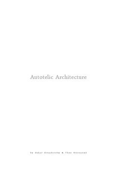 bokomslag Autotelic Architecture