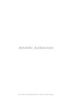 bokomslag Autotelic Architecture