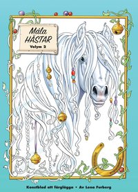 bokomslag Måla magiska hästar : Konstblad att färglägga