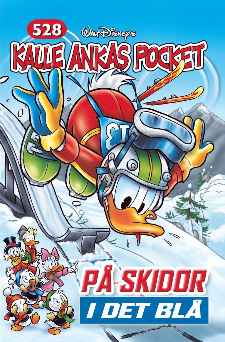 Kalle Ankas Pocket 528. På skidor i det blå 1