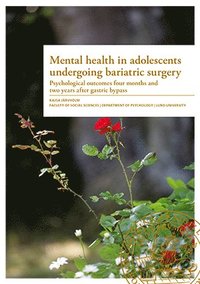 bokomslag Mental Health in adolescents undergoing bariatric surgery