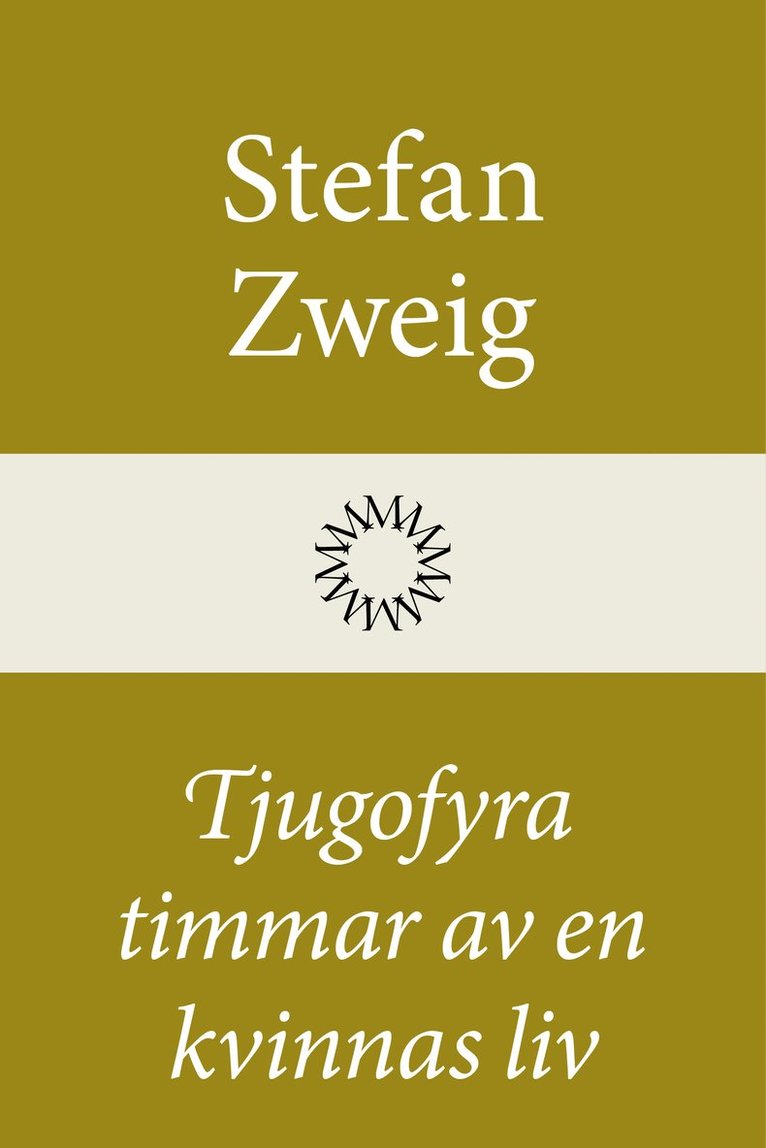 Stefan Zweig - Tjugofyra timmar av en kvinnas liv, Inbunden