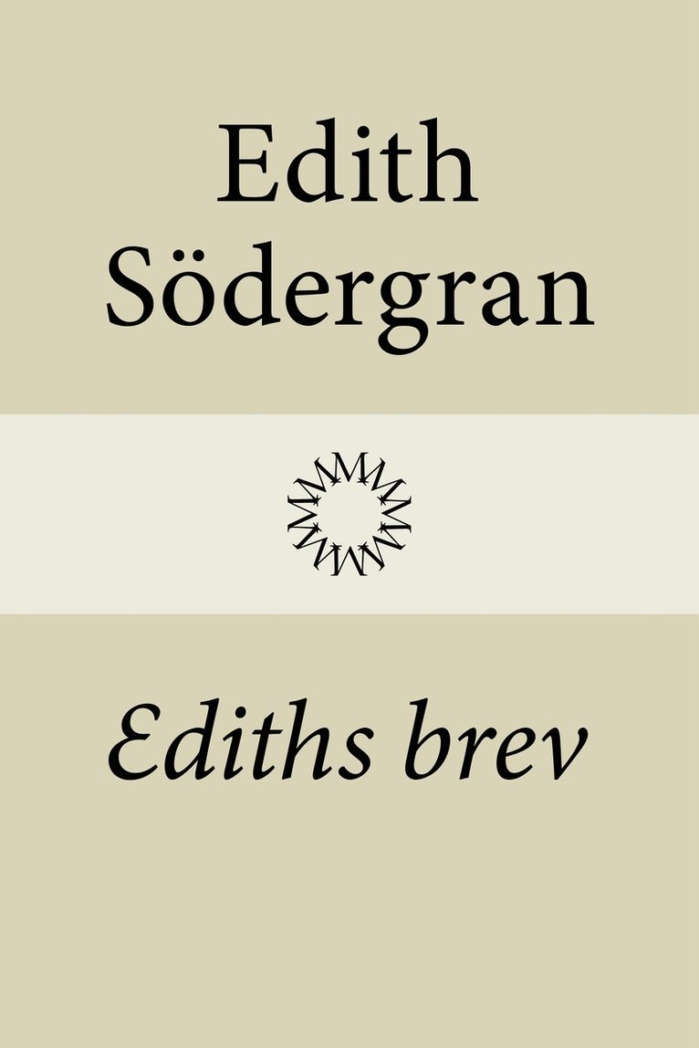 Edith Södergran, Hagar Olsson - Ediths brev, Inbunden