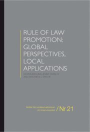 bokomslag Rule of Law Promotion : Global Perspectives, Local Applications