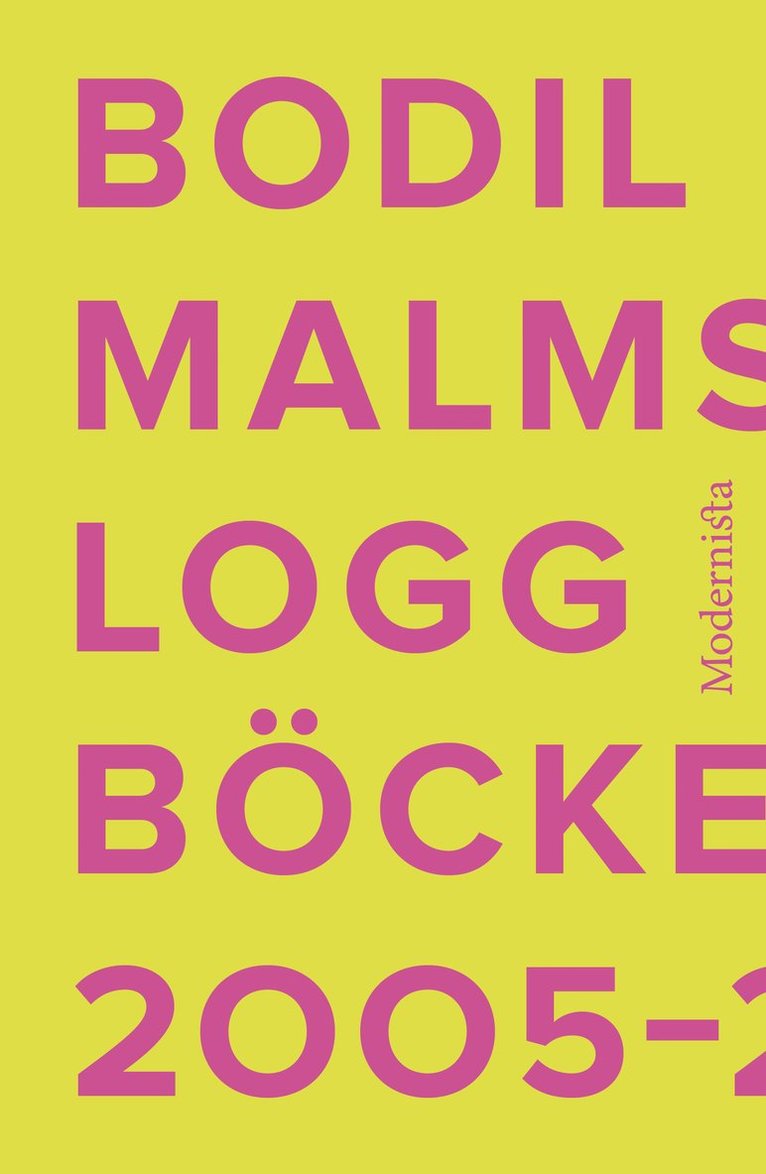 Bodil Malmsten - Loggböckerna 2005-2013, Häftad