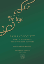 bokomslag Law and society : Contributions by the Honorary Doctors