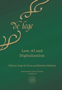 bokomslag Law, AI and Digitalisation
