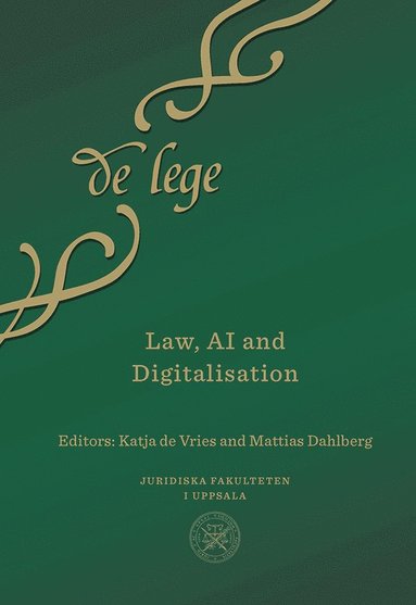 bokomslag Law, AI and Digitalisation