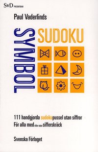 bokomslag Paul Vaderlinds symbol sudoku : 111 handgjorda sudokupussel utan siffror för alla med eller utan sifferskräck