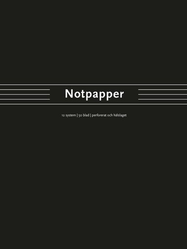 Notpapper 12 system spiralbunden, Häftad